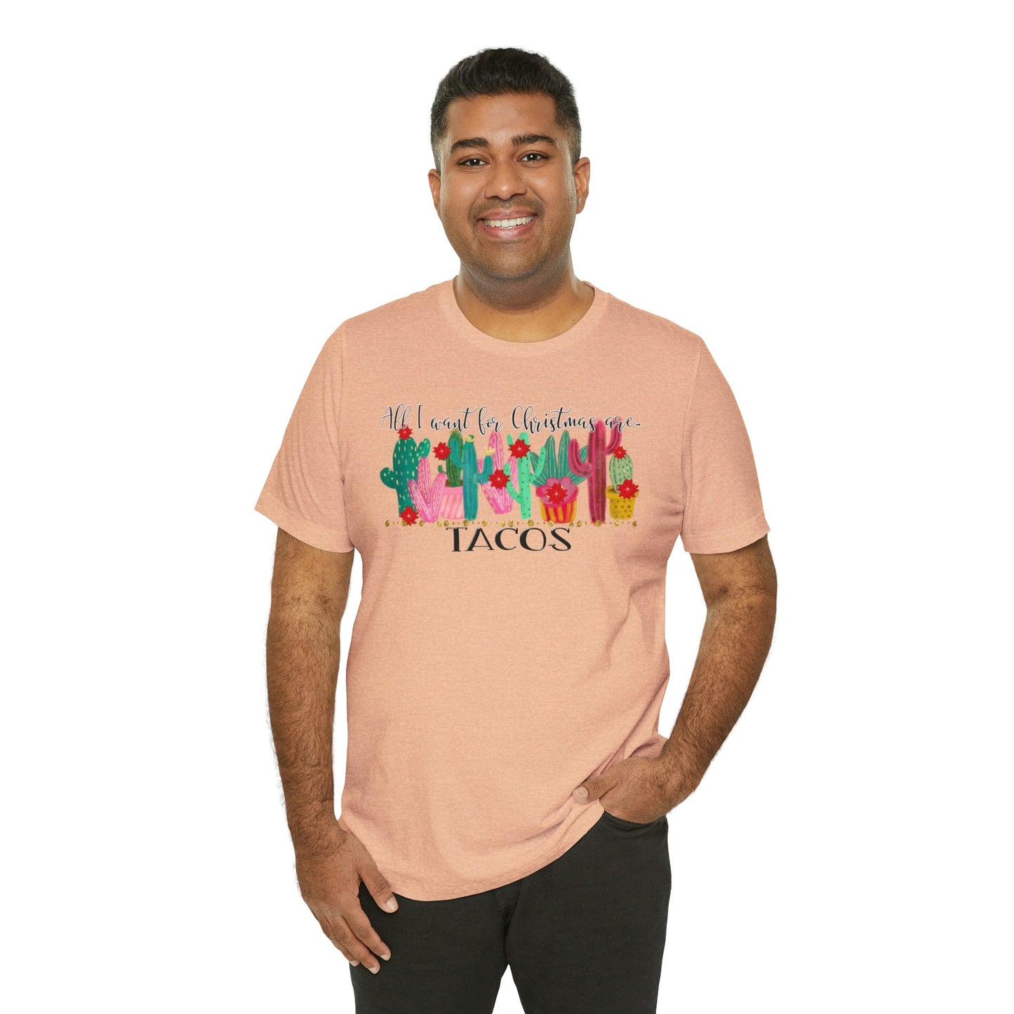 Tacos for Christmas Short Sleeve Tee - numonet