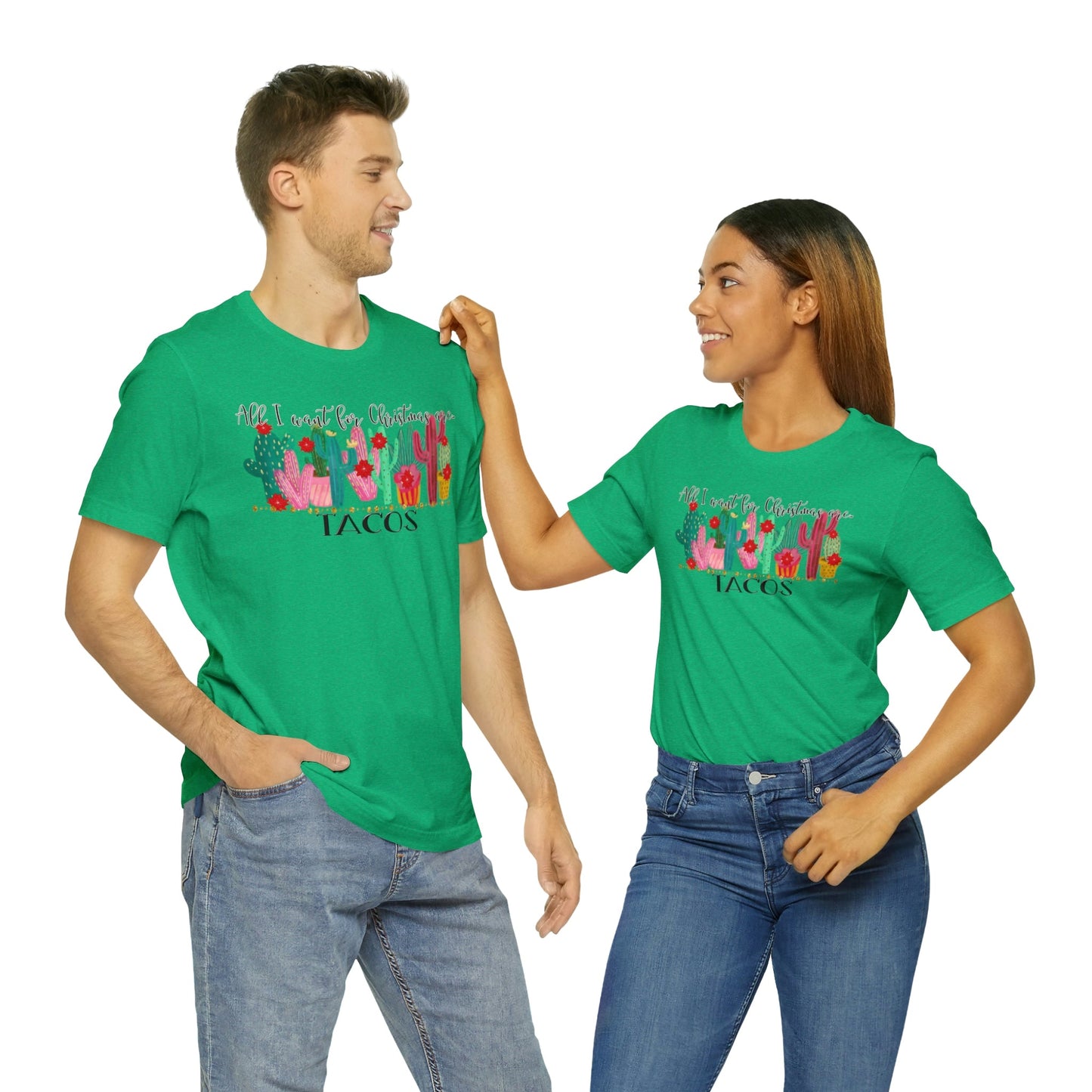 Tacos for Christmas Short Sleeve Tee - numonet