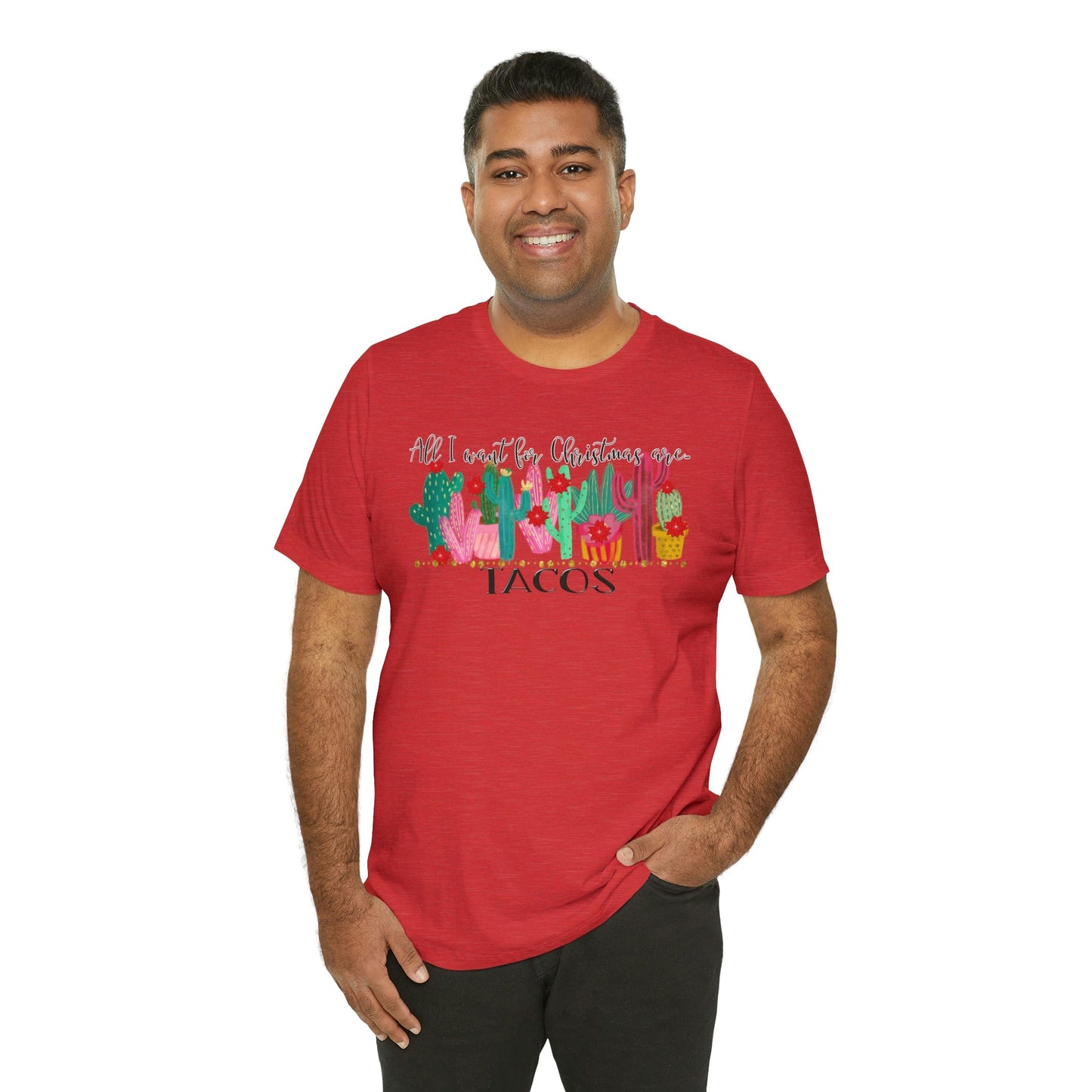 Tacos for Christmas Short Sleeve Tee - numonet