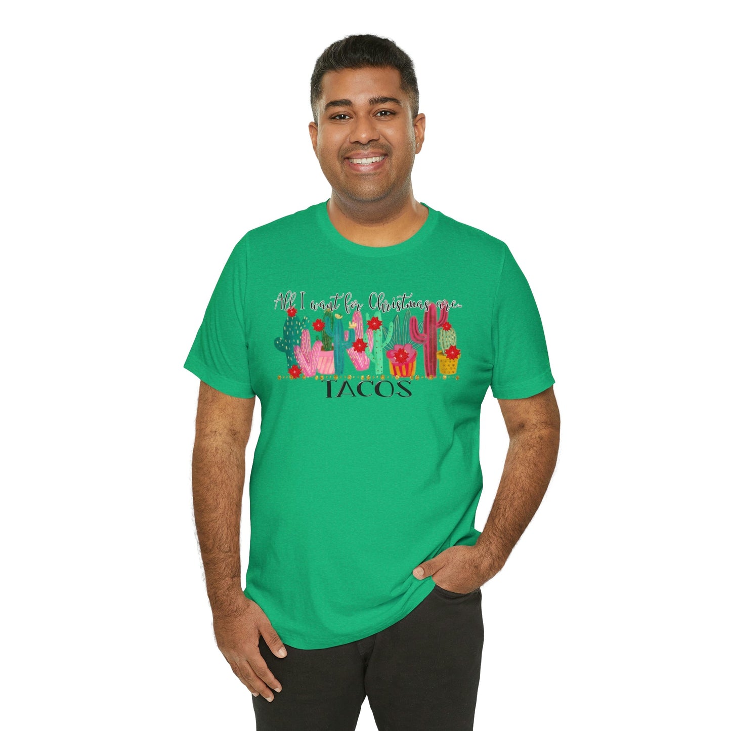 Tacos for Christmas Short Sleeve Tee - numonet