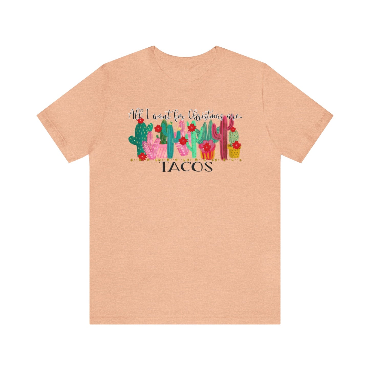 Tacos for Christmas Short Sleeve Tee - numonet