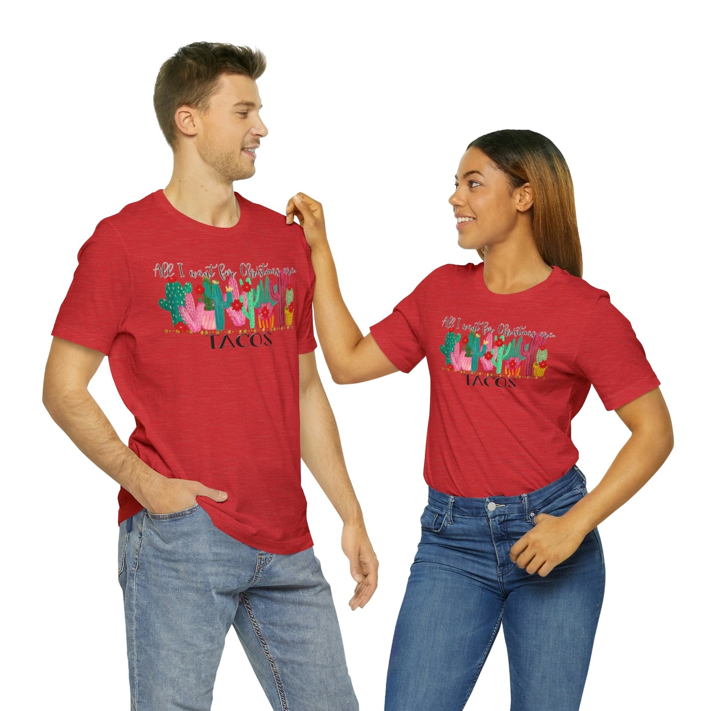 Tacos for Christmas Short Sleeve Tee - numonet