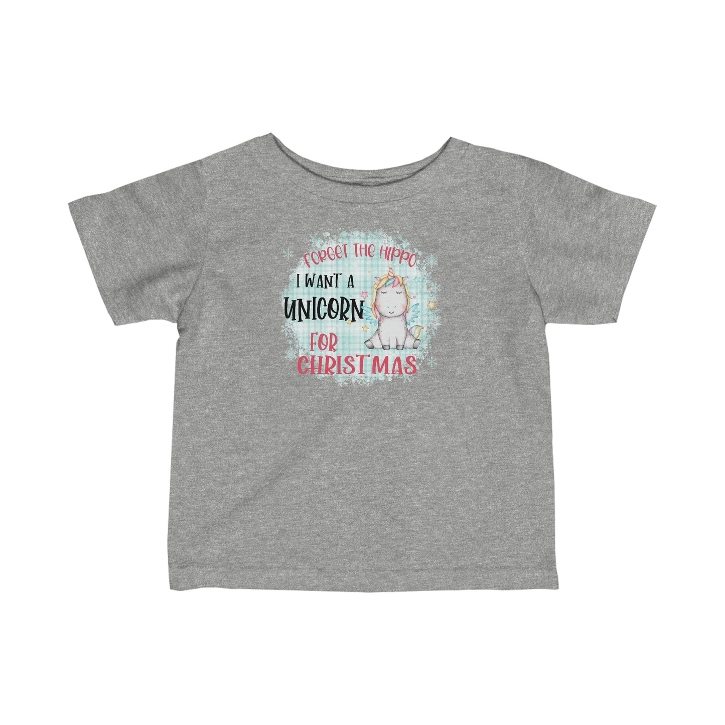 Toddler Christmas Unicorn Jersey Tee - numonet