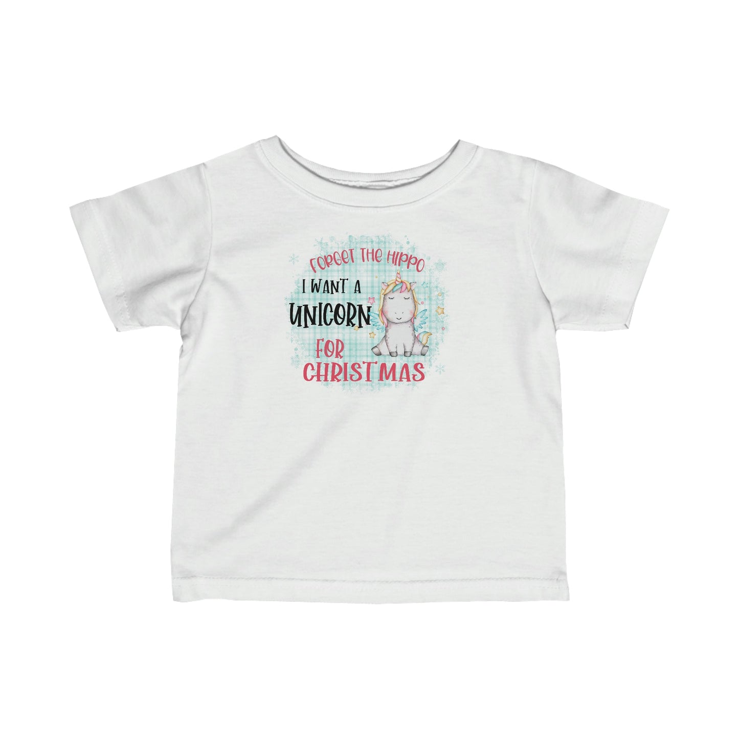 Toddler Christmas Unicorn Jersey Tee - numonet