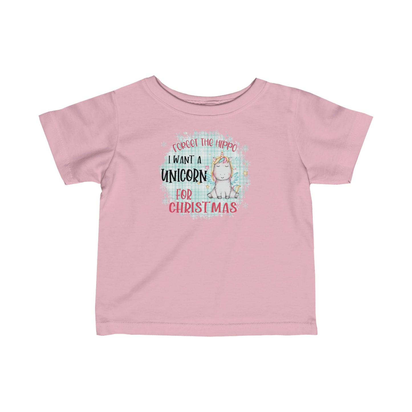 Toddler Christmas Unicorn Jersey Tee - numonet