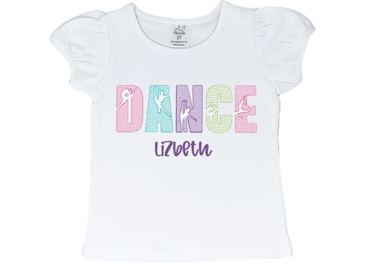 DANCE Embroidery T-Shirt - numonet