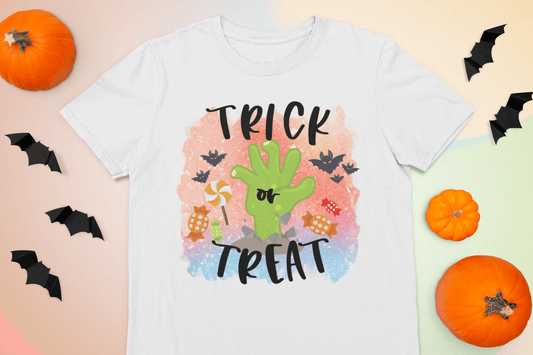 Halloween Trick or Treat Sublimation T-Shirt - numonet