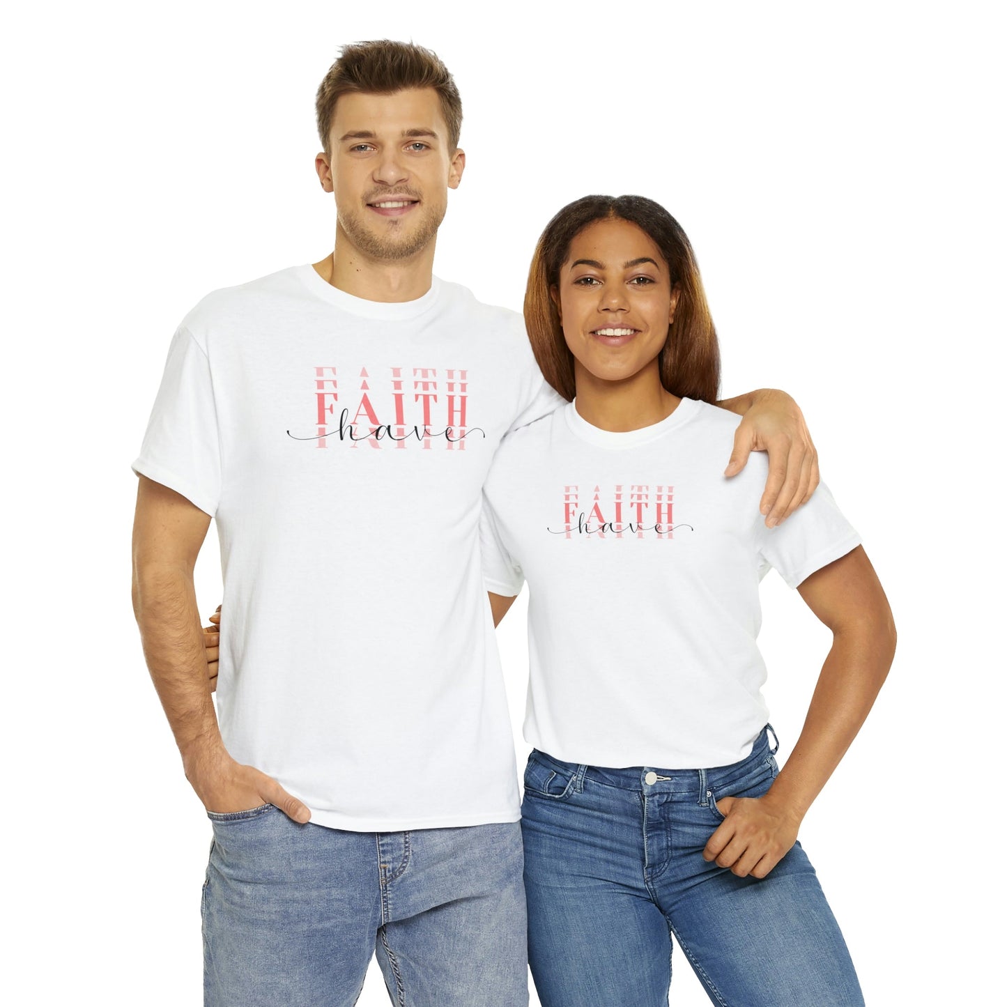 Have Faith Short Sleeve Cotton T-Shirt - numonet