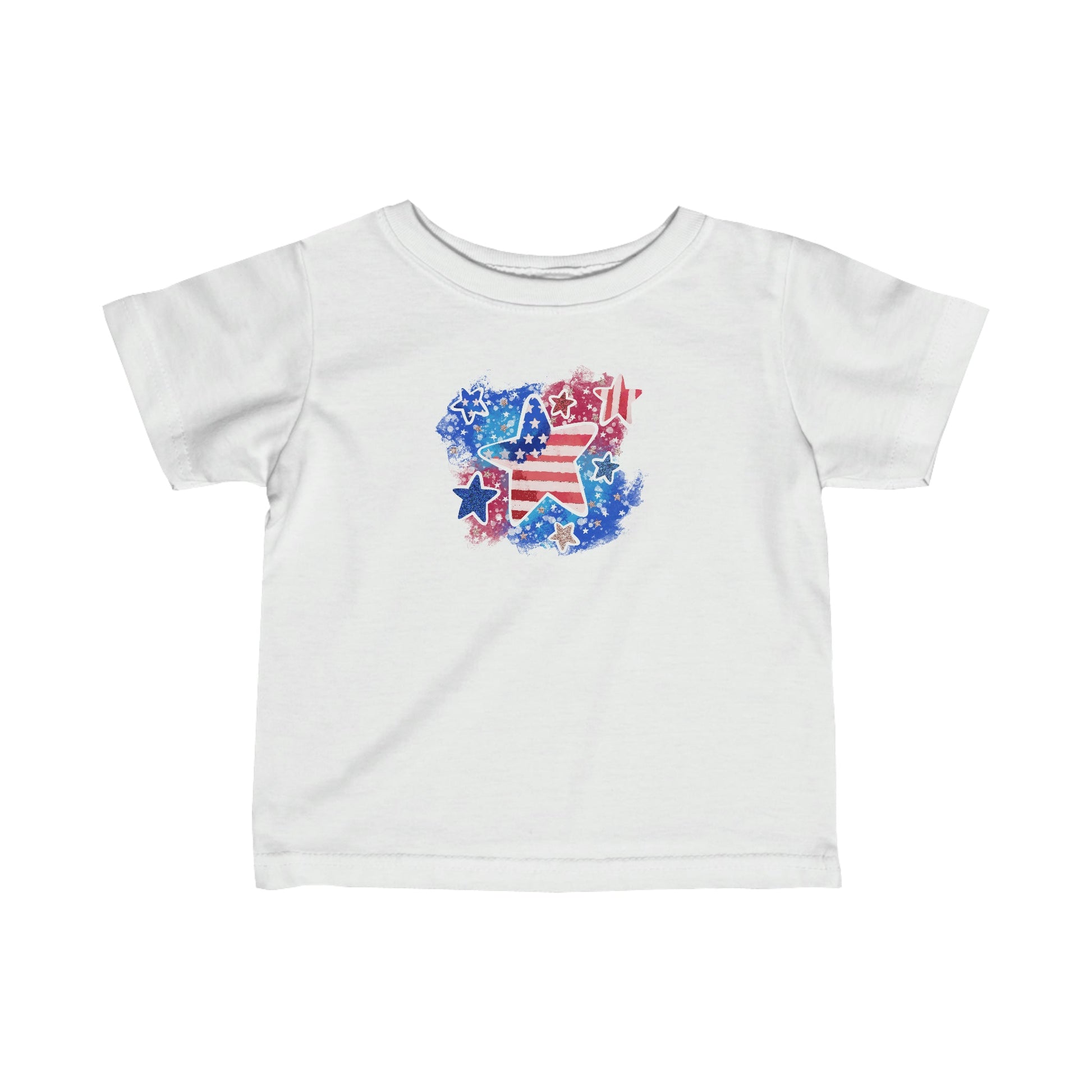 Infant Stars and Stripes Short Sleeve T-Shirt - numonet