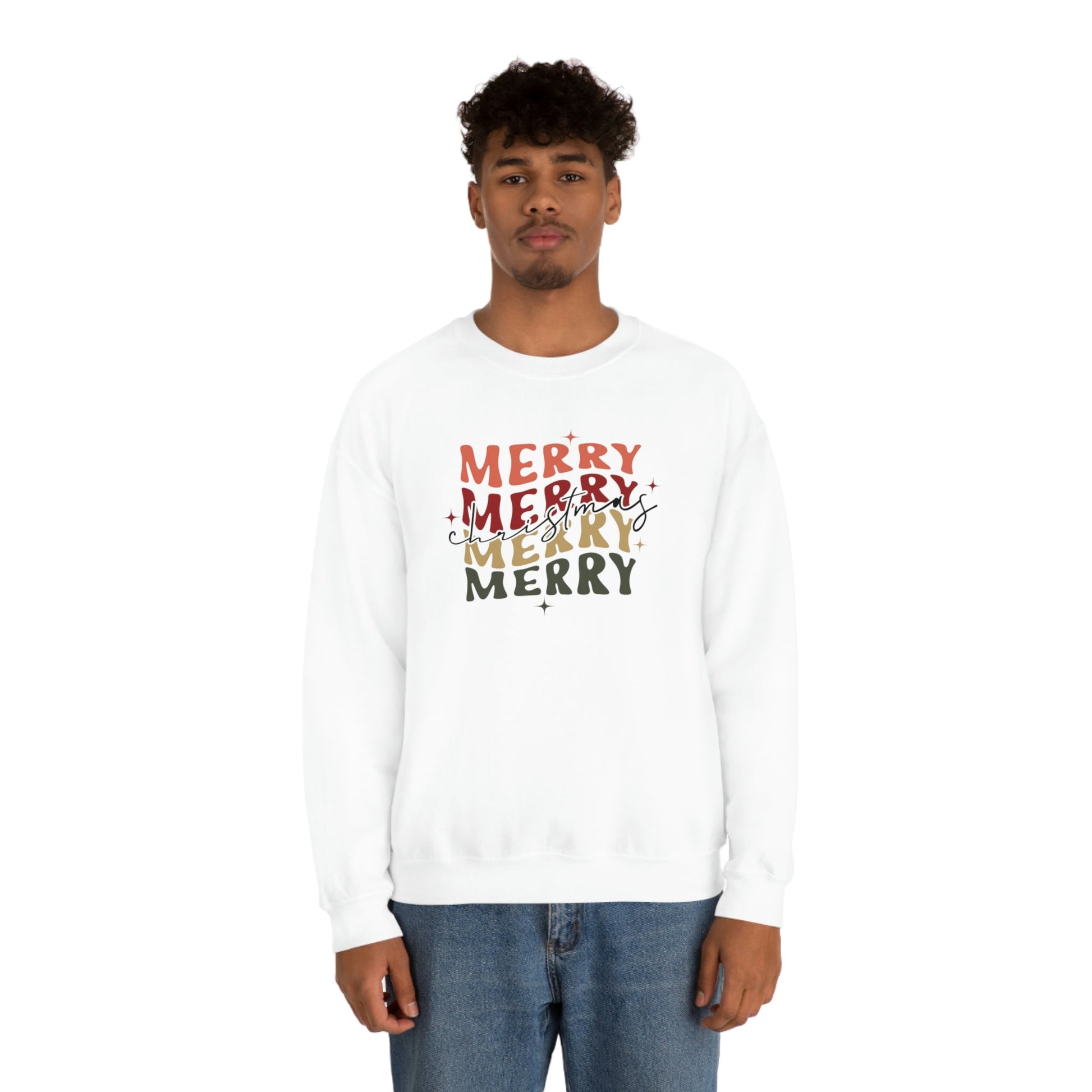 Merry Christmas Retro Crewneck Sweatshirt - numonet