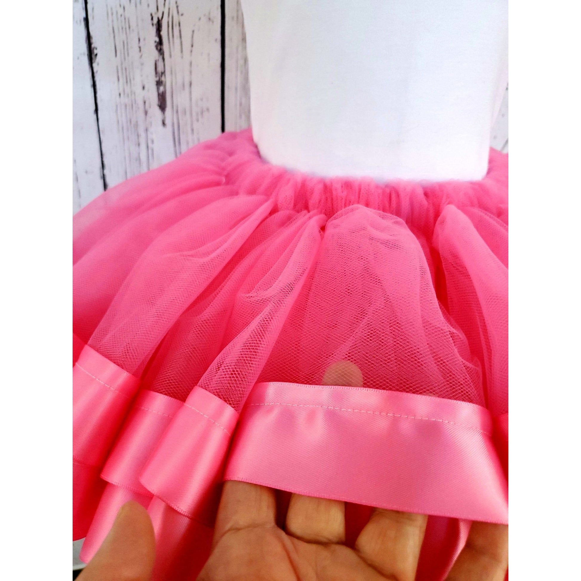 Pink Tulle Tutu Skirt - numonet