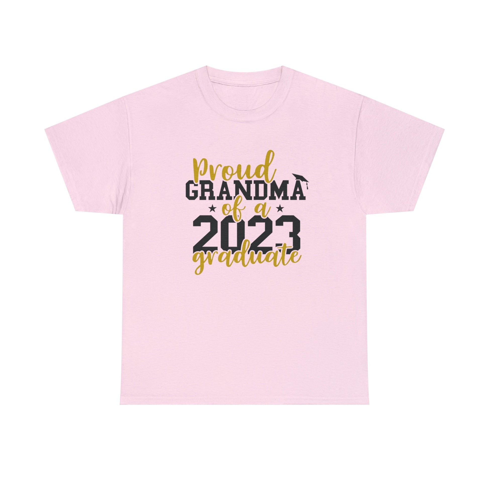 Proud GRANDMA of 2023 Graduate Short Sleeve Cotton T-Shirt - numonet