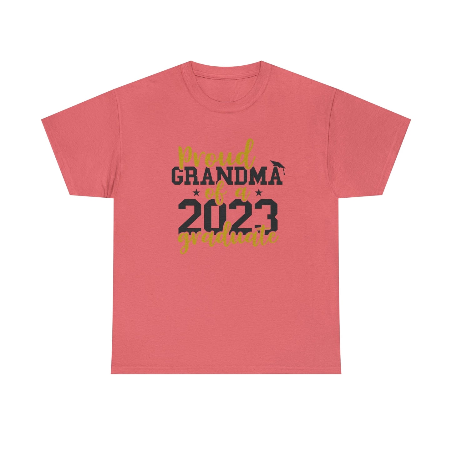 Proud GRANDMA of 2023 Graduate Short Sleeve Cotton T-Shirt - numonet