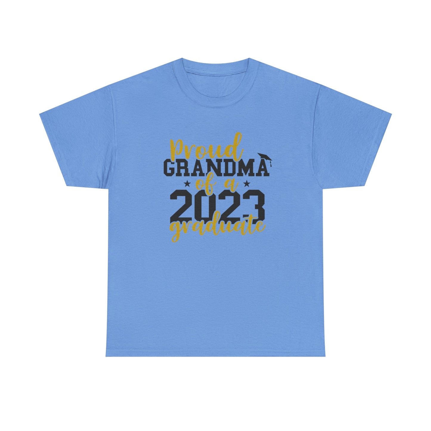 Proud GRANDMA of 2023 Graduate Short Sleeve Cotton T-Shirt - numonet