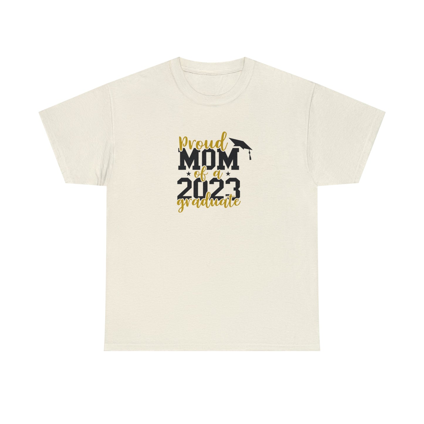 Proud Mom of 2023 Graduate Short Sleeve Cotton T-Shirt - numonet