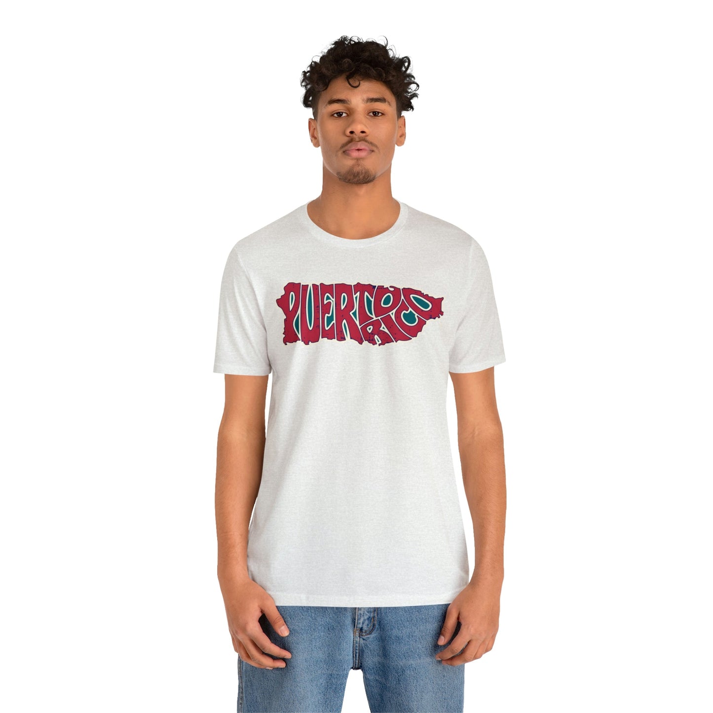 Puerto Rico Island Flag Short Sleeve Tee - numonet