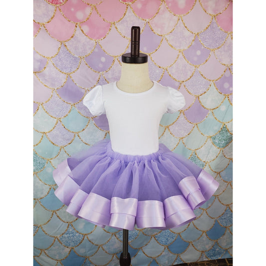 Purple Tulle Tutu Skirt - numonet