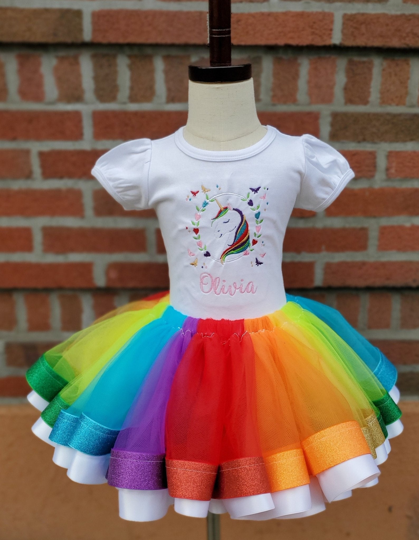 Rainbow Unicorn Tutu Outfit - numonet