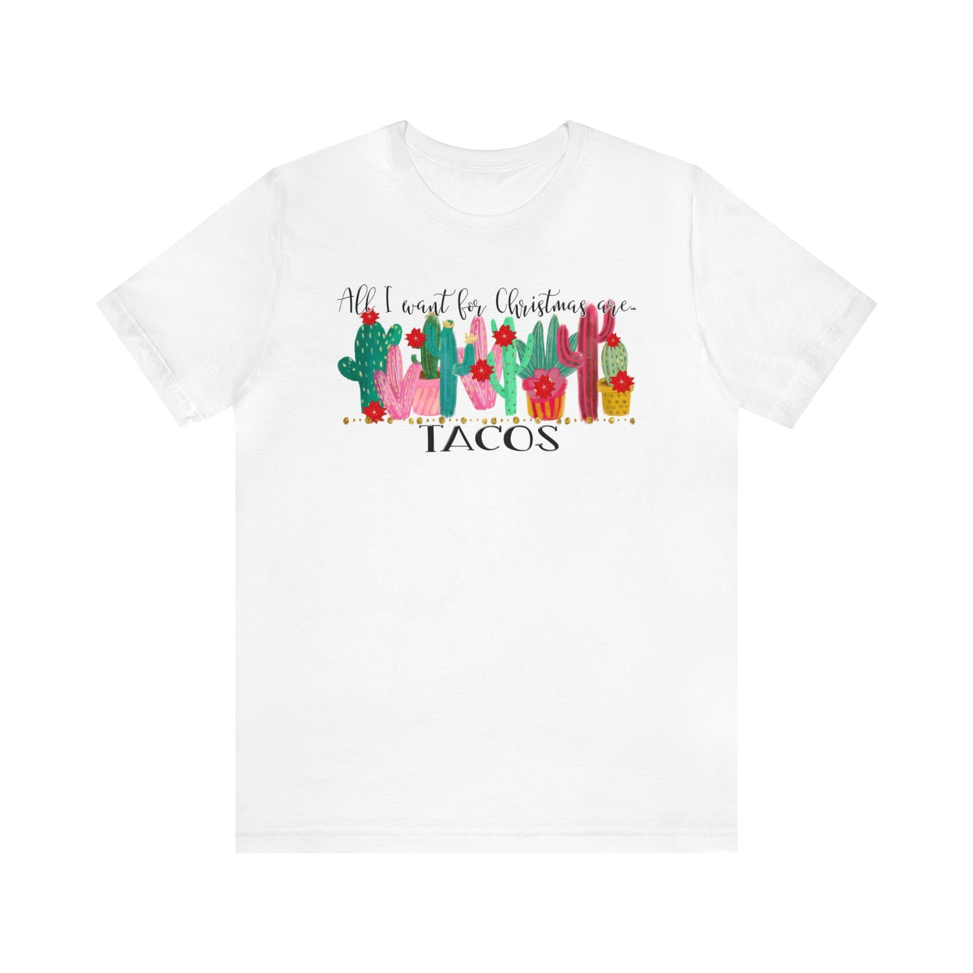 Tacos for Christmas Short Sleeve Tee - numonet