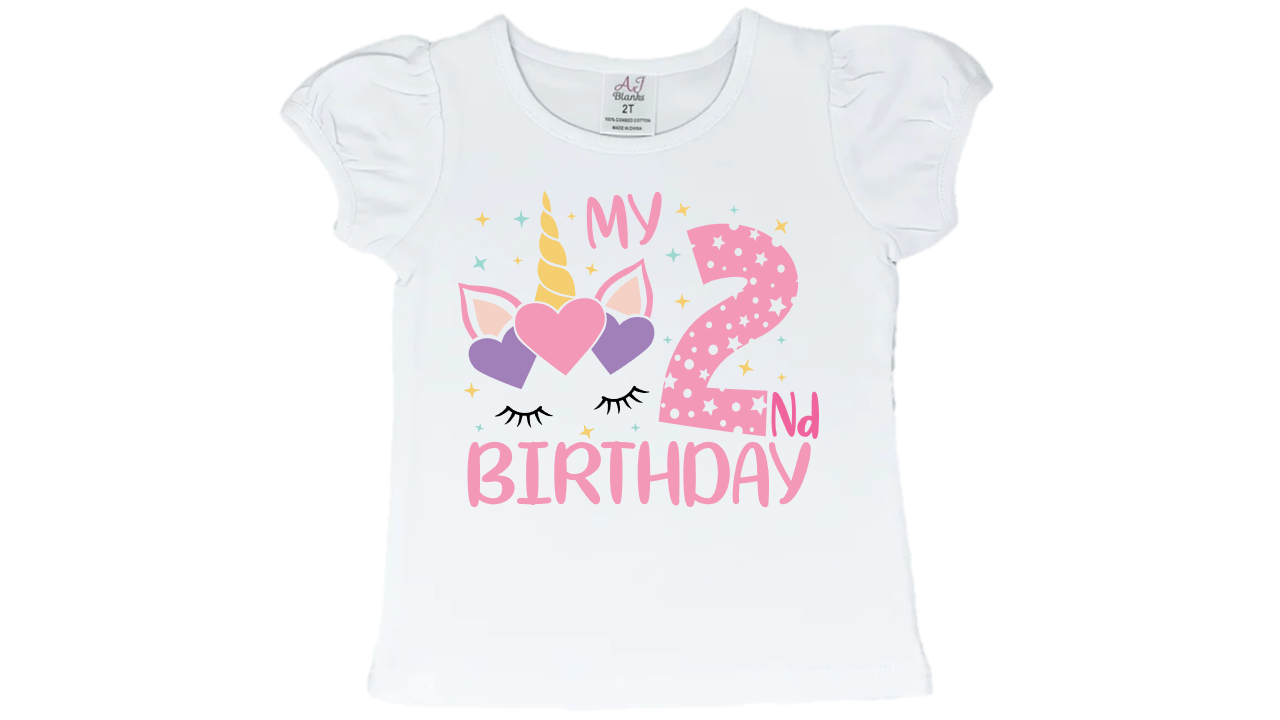 Unicorn Birthday Short Sleeve T-Shirt - numonet