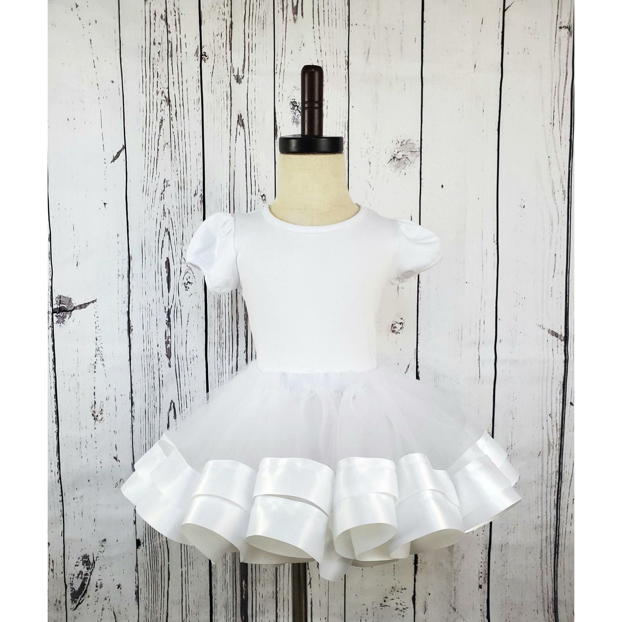 White ruffle hotsell tutu skirt