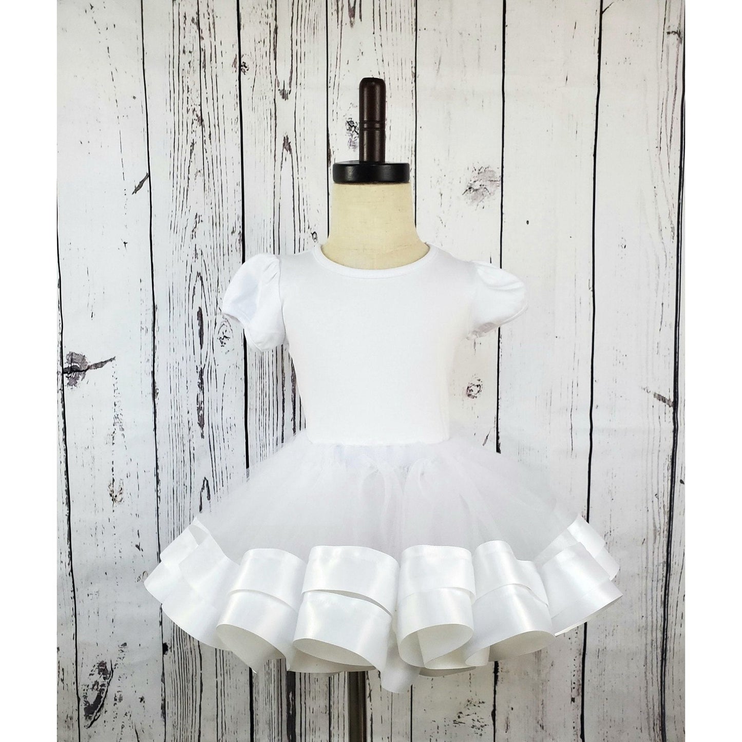 White Tulle Tutu Skirt - numonet