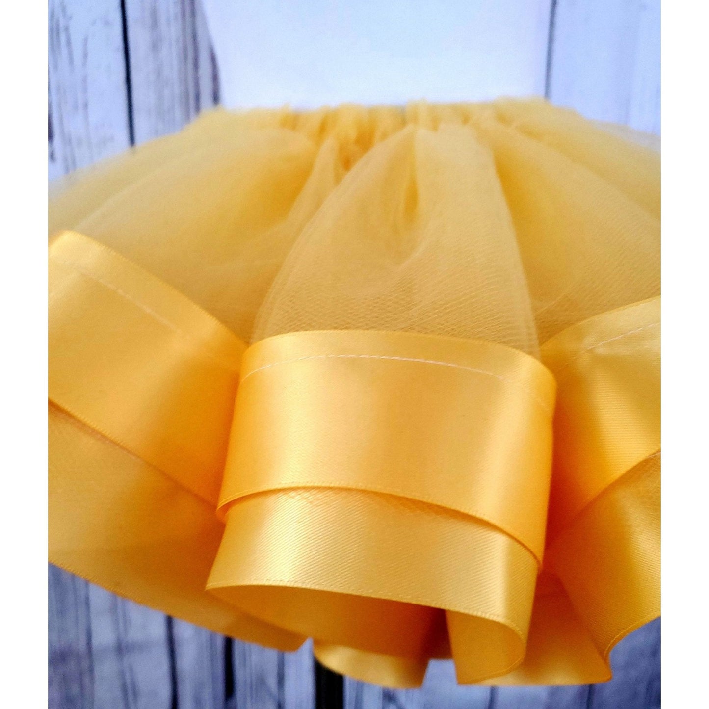 Yellow Tulle Tutu Skirt - numonet